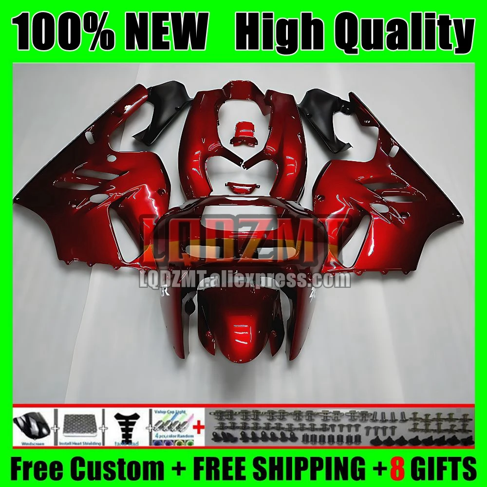 Body For KAWASAKI NINJA ZX900 900 CC ZX-9R 1994 Glossy red 1995 1996 1997 54No.4 ZX 900 9 R 9R 900CC ZX9R 94 95 96 97 Fairing