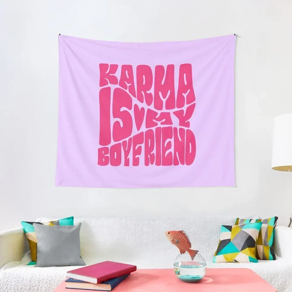 

Karma is my boyfriend Tapestry Bathroom Decor Decorative Wall Mural Decorations For Your Bedroom Tapestry