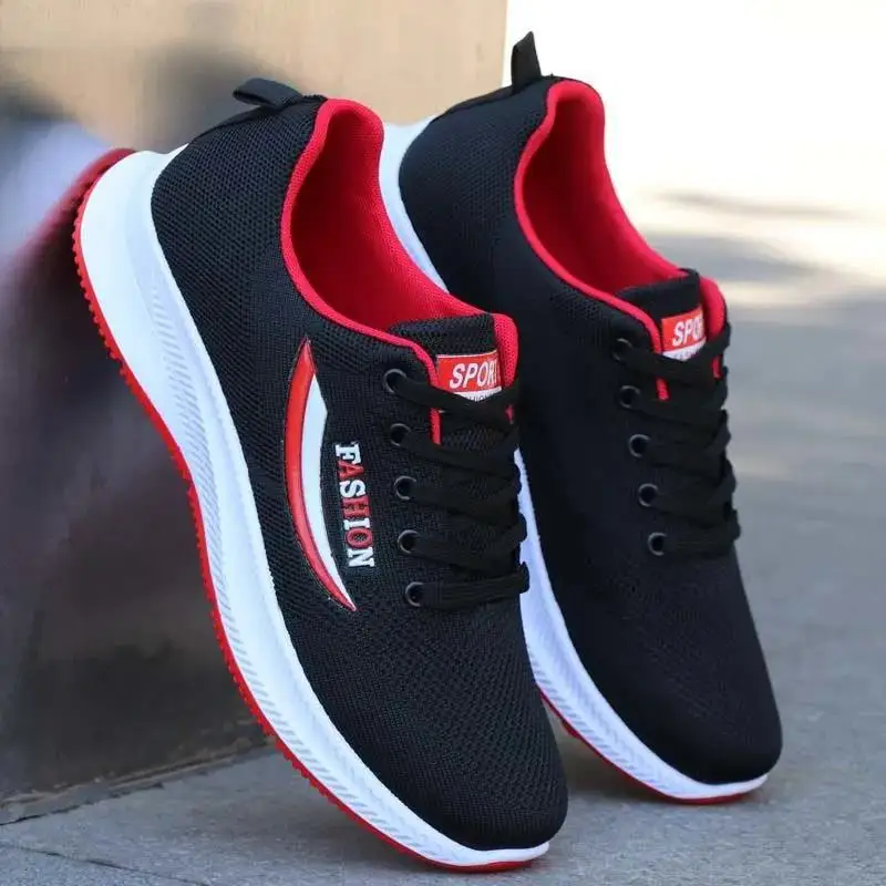 2023 zapatos para Hombre moda de invierno coreano transpirable malla Casual Hombre Zapatillas cómodas zapatillas suaves para correr Zapatillas Hombre