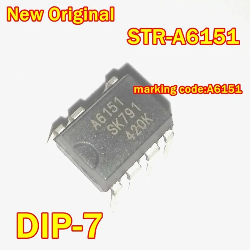 1Pcs to 100Pcs New Original Str-A6151 Dip-7 Marking Code:A6151 Low Power Off-Line Smps Primary Switcher