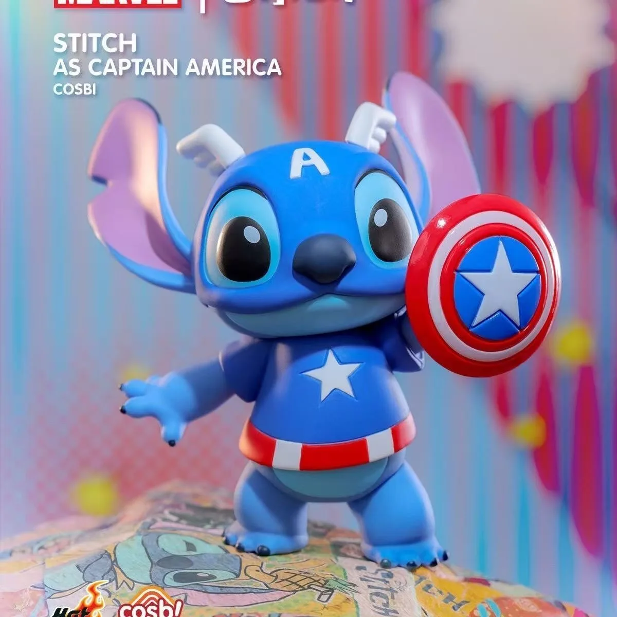 2025 New Disney Stitch Marvel Series Blind Box - Iron Man Spider-Man & Venom Mini PVC Figures Cute Collectible Toy Birthday Gift