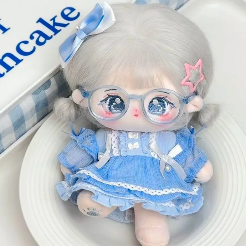 In Stock Lolita Girl Blue Bowknot Princess Dress Clothes Outfit Cosplay For 10/20cm No Attribute Clothing