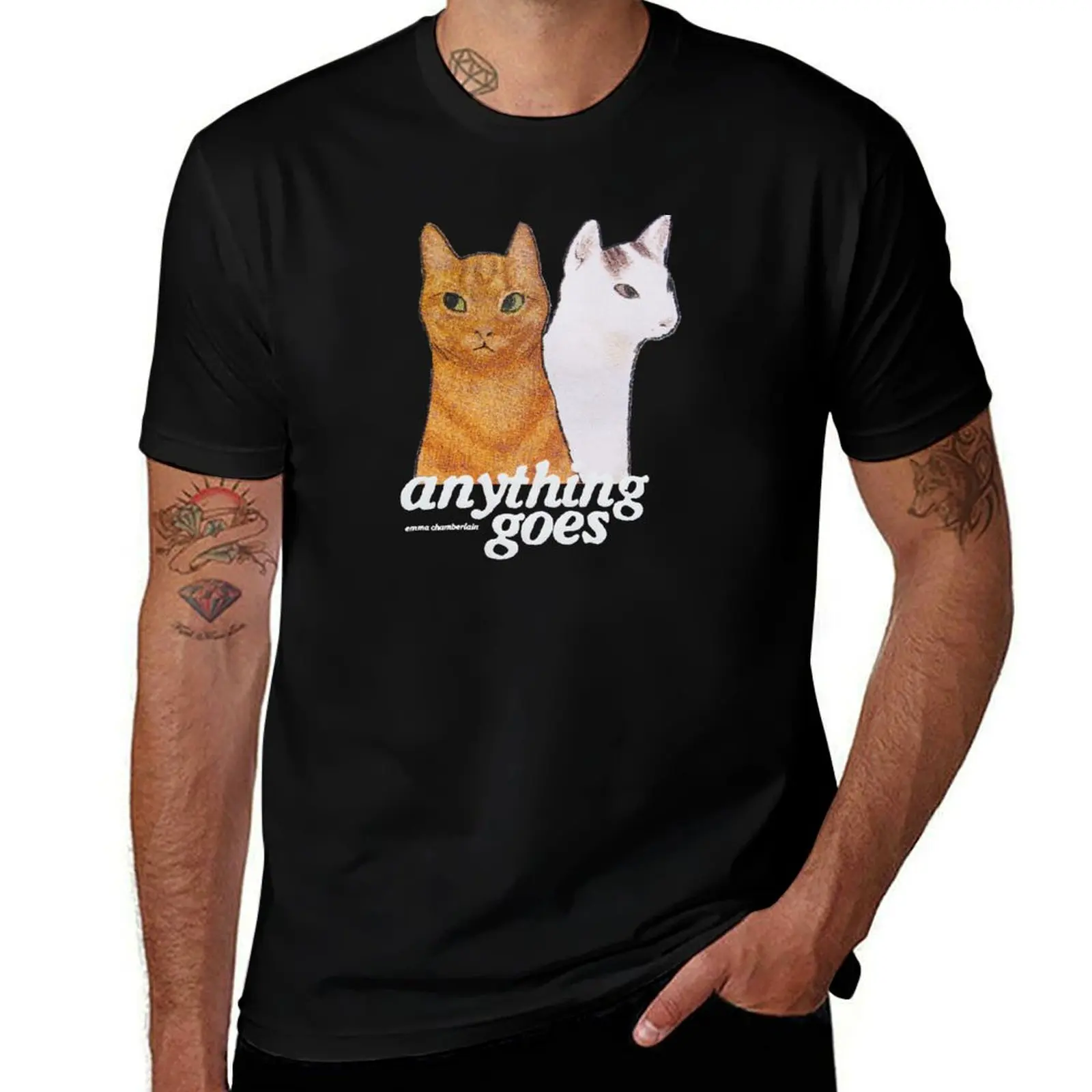 

anything goes T-Shirt custom shirt Aesthetic clothing tops hippie clothes black t shirts for men