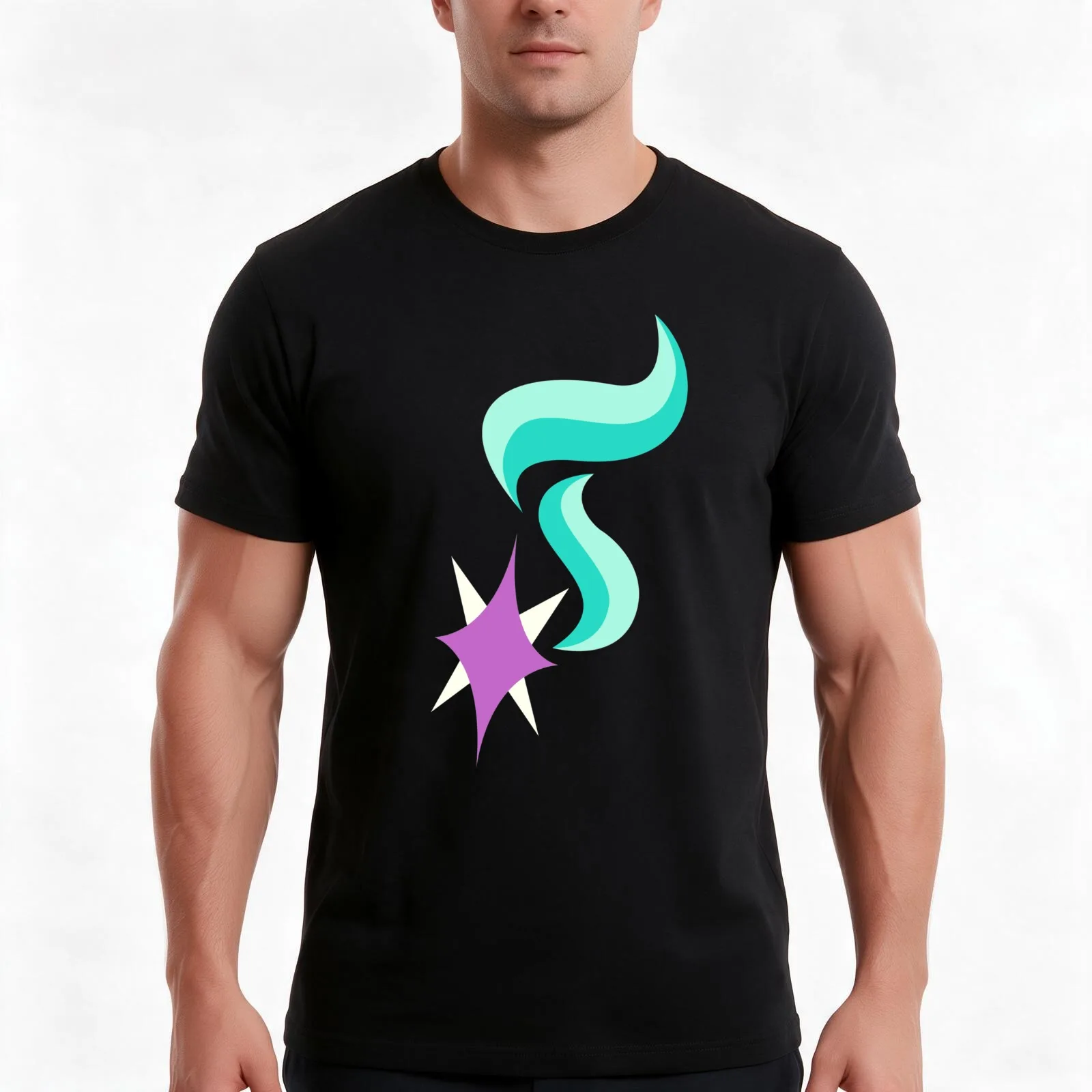 Starlight Glimmer Magic Shooting Star Spell MLP Cutie Mark Sign T-Shirt, Summer Casual Cotton Tee, Oversized Streetwear Tops