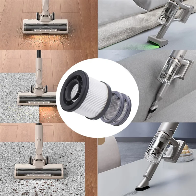 향상된 청소 효율성을 위한 UNCL - Dreame P10/P10 Pro/Z10 스테이션용 HEPA 필터 교체 - 종합 액세서리 키트