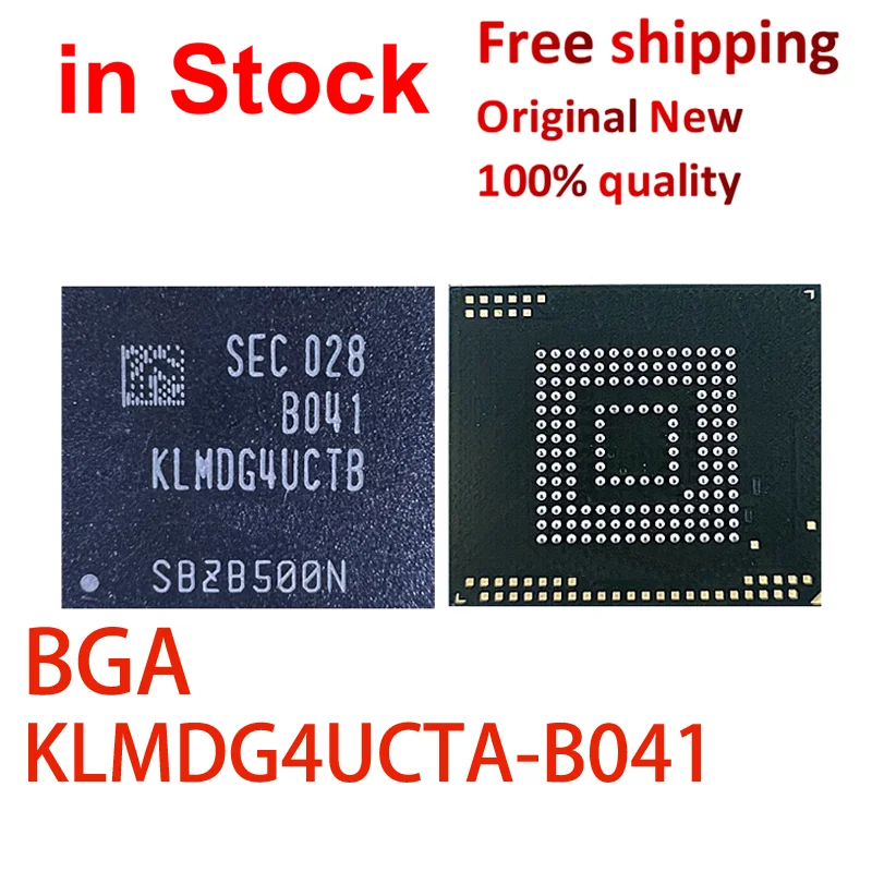 (1piece)100% New KLMDG4UCTA-B041 KLMDG4UCTA B041 BGA153 128GB 5.1 for EMMC Nand Flash IC Chipset