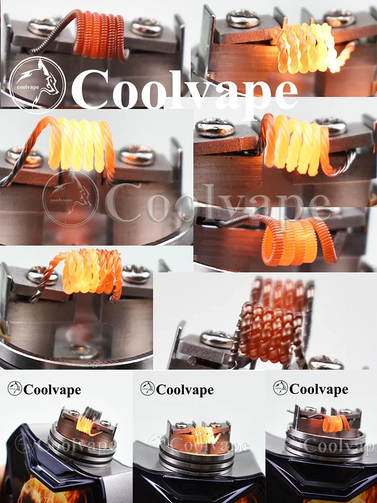 510 الشكل MTL بالتنقيط تلميح موجة بالتنقيط تلميح NI80 قبل بنيت لفائف كيت qp كونغ 28 مللي متر rda 810 بالتنقيط تلميح القطن ل rda rta rdta اكسسوارات