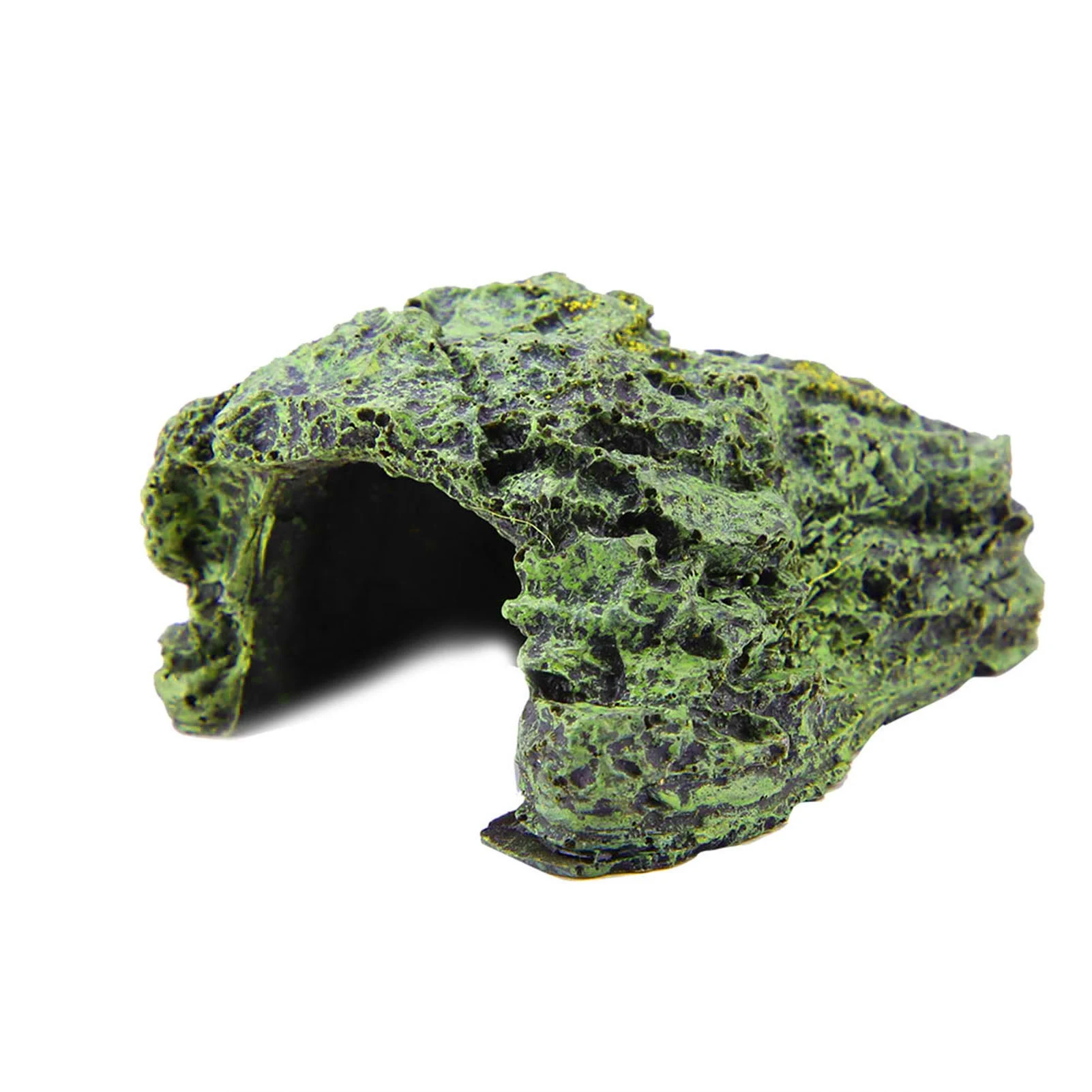 Reptile Hide Cave Turtle Basking Shelter Aquarium Fish Hiding Cave Tank Decoration Ornament for Lizard Snake Amphibian