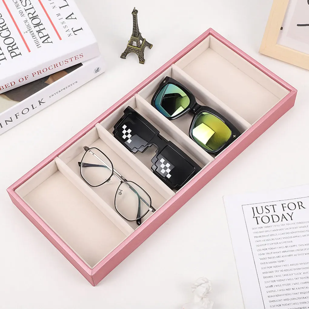 Storage Display Box Glasses Organized And Accessible Glasses Display Box 5-grid Glasses Box Watches