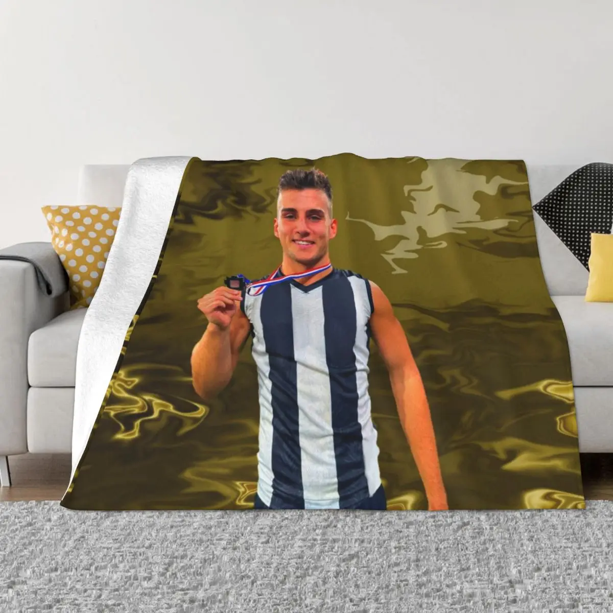 Nick Whisper Daicos Top Gun Machine Best Player Magician Throw Blanket Retro Blankets