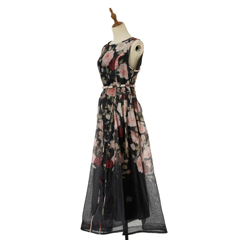 Ele Vita alta Svel Ricamo floreale Dr Versatile dimagrante Faionable 5 colori Casual Primavera Thi Tessuto di velluto