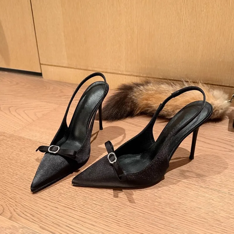 

Женские босоножки на высоком каблуке, бежевые туфли с бантом, эспадрильи на платформе и высоком каблуке, черные, 2024