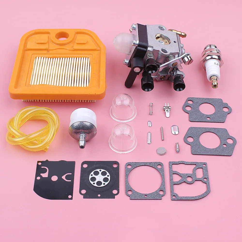 Carburetor Carb Repair Kit For Stihl HS81 HS81R HS81RC HS81T HS86 HS86R HS86T Air Fuel Filter Line Trimmer Replace Spare Part