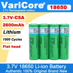 VariCore VTC5A 2600mAh 18650 Lithium Battery 20A 30A Discharge 18650VTC5 batteries for flashlight flat head