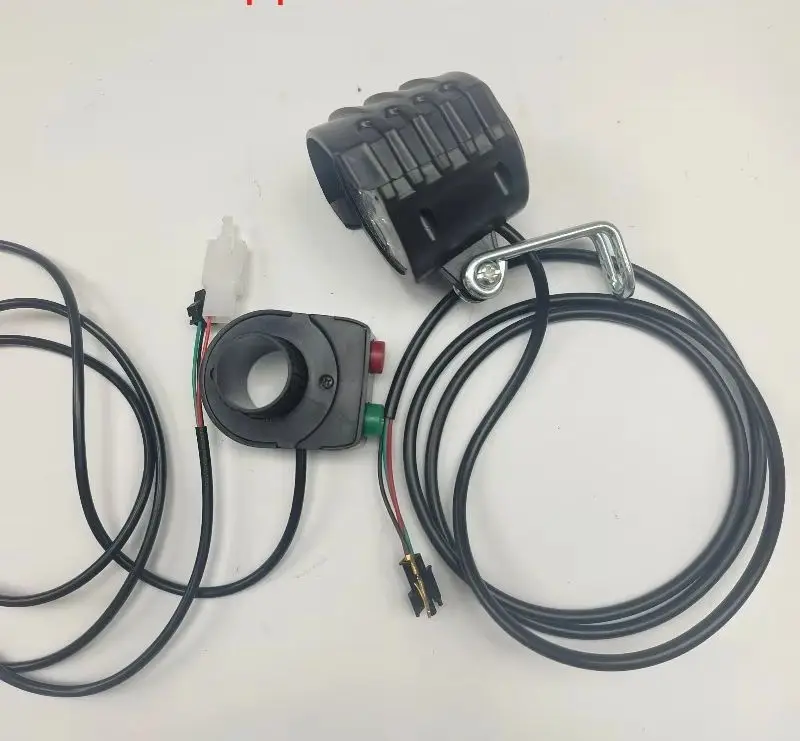 High Brightness Four Bead Spotlight Electric Skateboard Light 24V36V48V with Horn Switch Headlight Spotlight