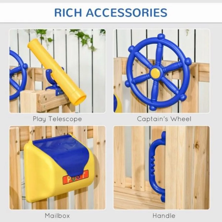 Conjunto de balanço de madeira para crianças
