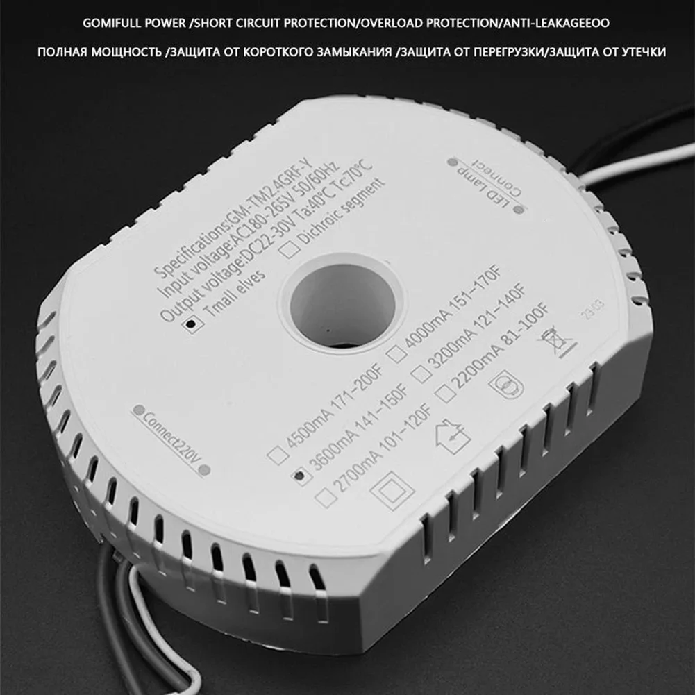 22-30V Dimmable LED Driver with Remote Control for Chandeliers Supporting Adjustable Output Current and 180V 265V Input