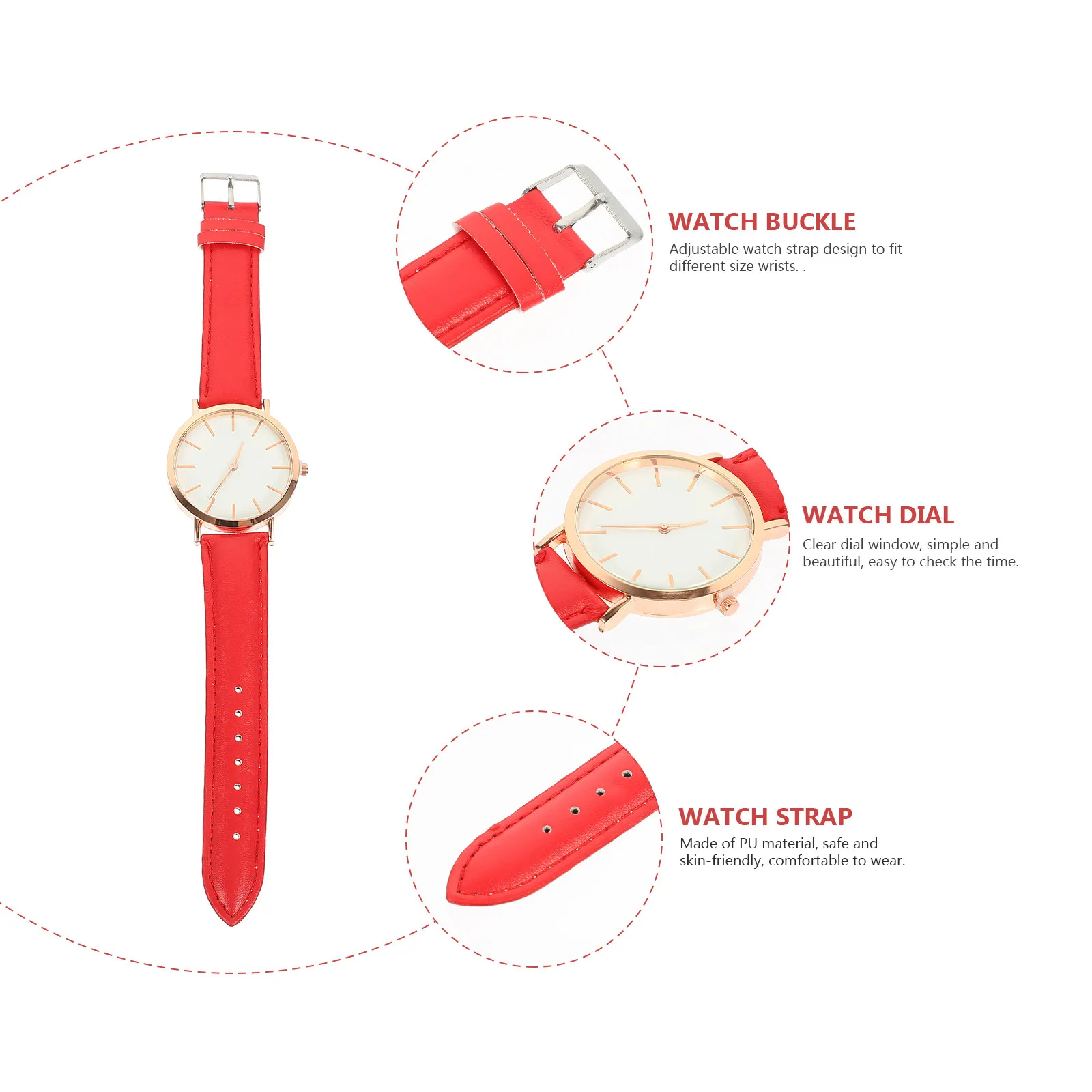 Women Watch Quartz Movement Comfortable Strap Design Exquisite Workmanship Versatile Matching All Outfits Daily Wear Gift Idea