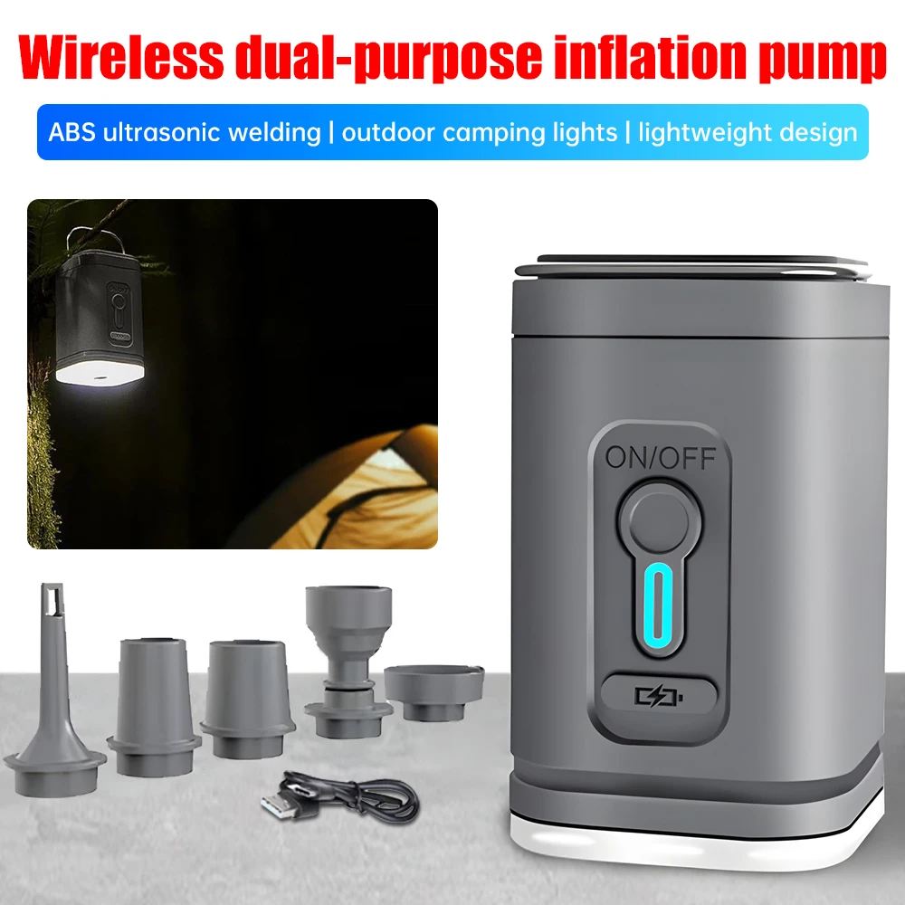 

Wireless Electric Air Pump Portable Air Compressor Inflator/Deflator Pumps For Inflatable Cushions Air Beds Boat Swimming Ring