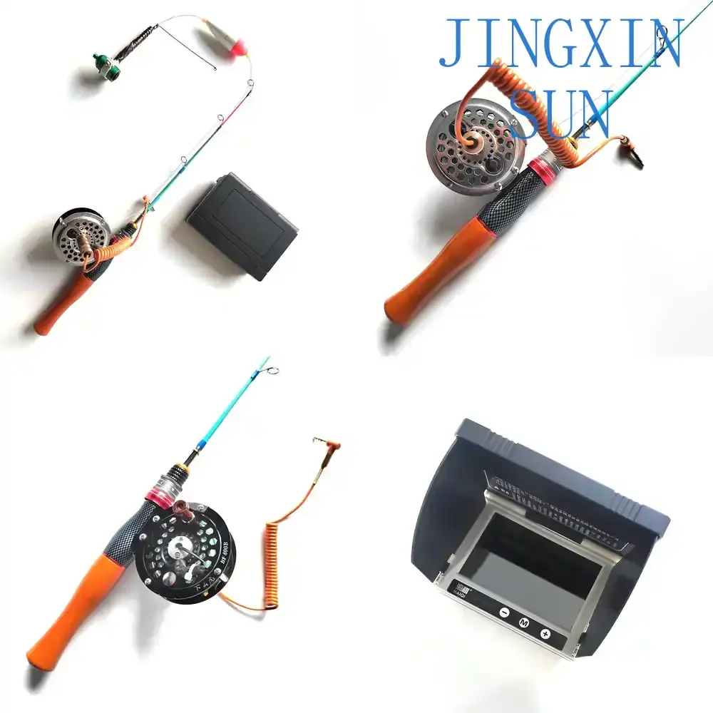 High-Digital Waterproof 5.5 Inch Underwater Ice Fishing Sonar Fish Finder Monitor for Portable Ice Fishing Gear Underwater