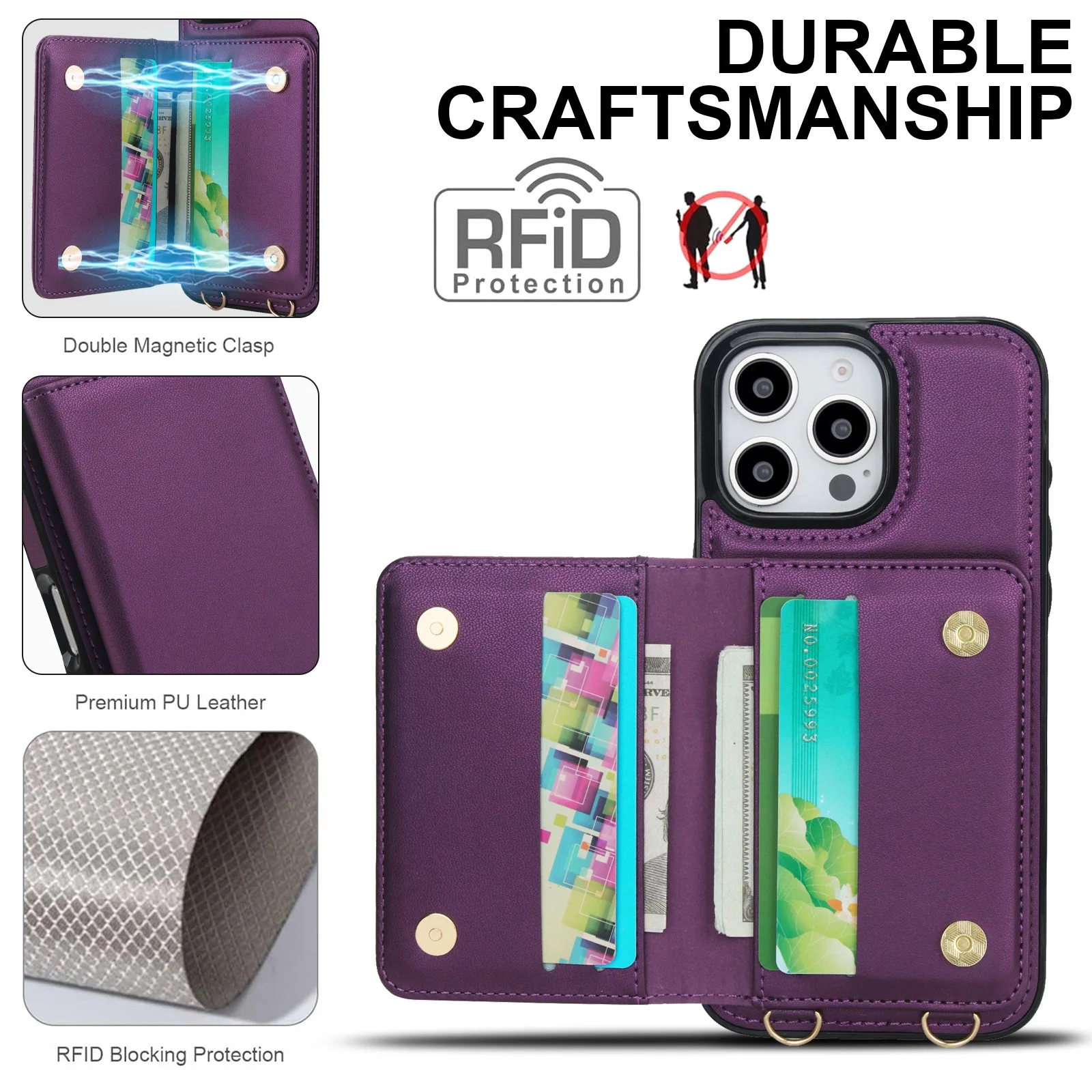 Card Slots Zipper Leather Wall - Apple Iphone 15 Pro Max review and price
