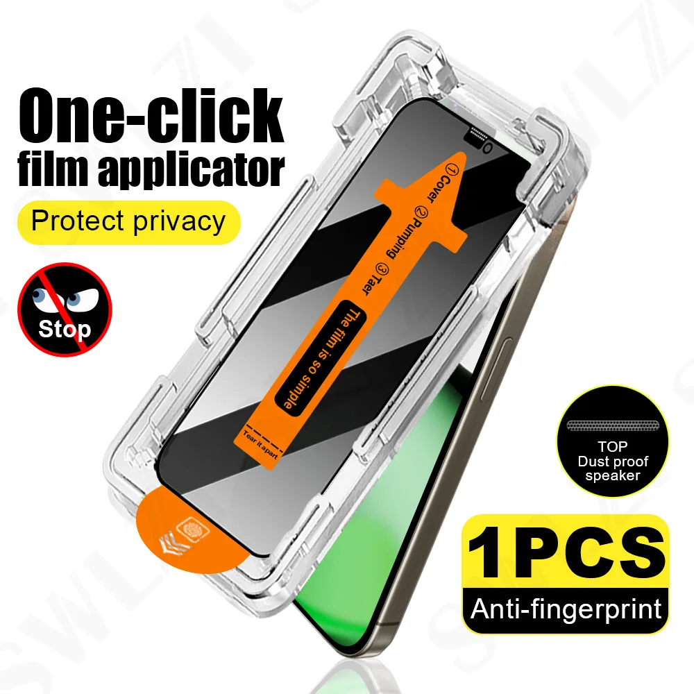 

1Pc Privacy Glass Smartphone For iPhone 17 Pro 16E Protective Film 15 Plus 14 Phone Screen Protector 13 12 Tempered Glass 11 XS
