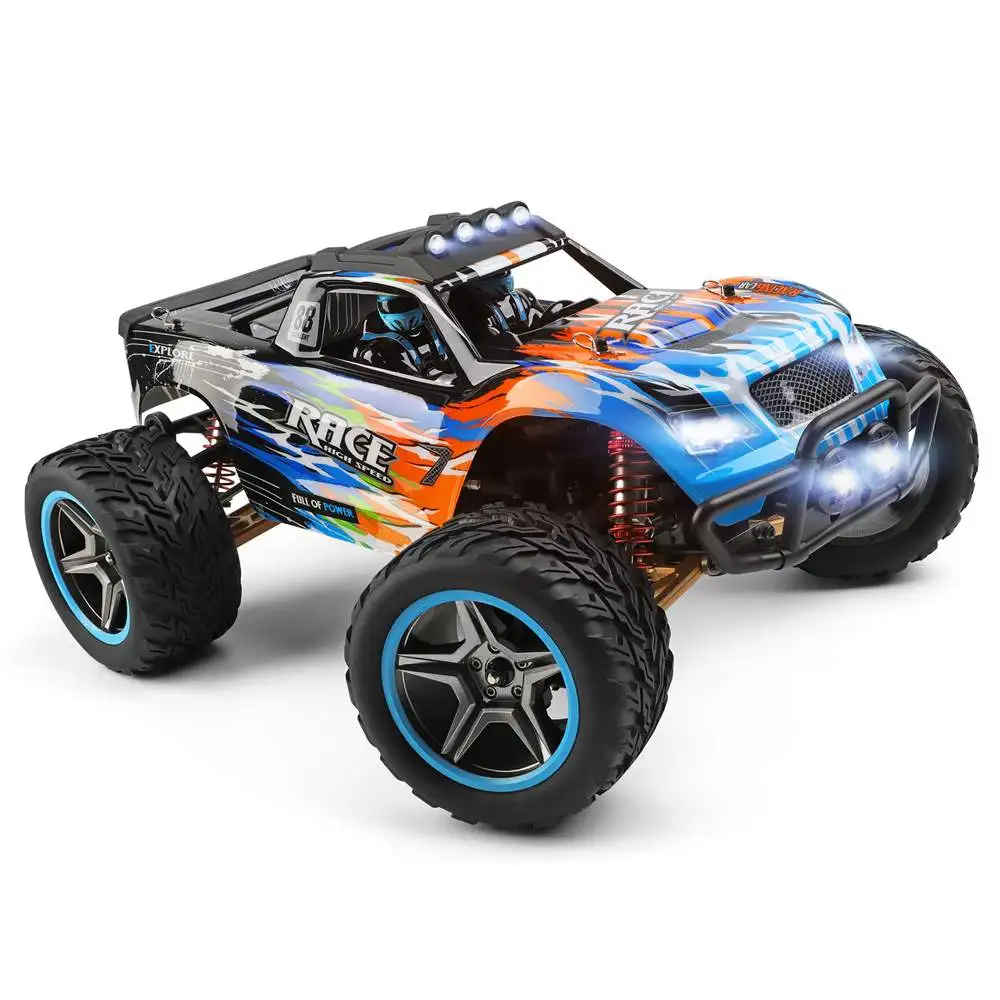 Wltoys 104019 1:10 2.4G 55 KM/H High Speed Racing RC Car 4WD duży stop elektryczny pilot Crawler samochodzik zabawka dla dorosłych chłopiec