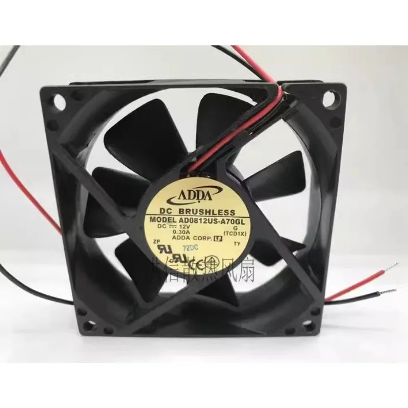 

Original New Cooler Fan for ADDA AD0812US-A70GL DC12V 0.30A 8025 80*80*25MM Cooling Fan