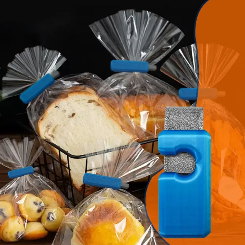 

3pcs Portable Squeeze-lock Bread Bag Clip Fresh-keeping Moisture-proof Sealing Bag Clip Reusable Mini Snack Bag Clip Home