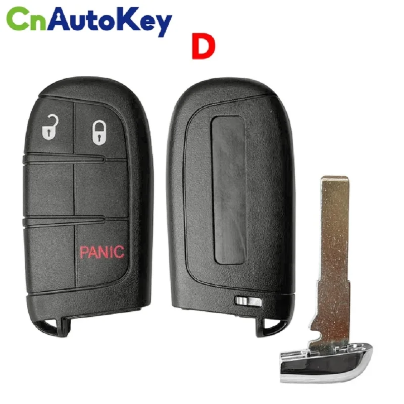 CN086028 For Jeep Compass 2/3/4/5 Buttons Smart Remote Control Key 433mhz 4A Chip Keyless Entry SIP22 Blade M3N-40821302