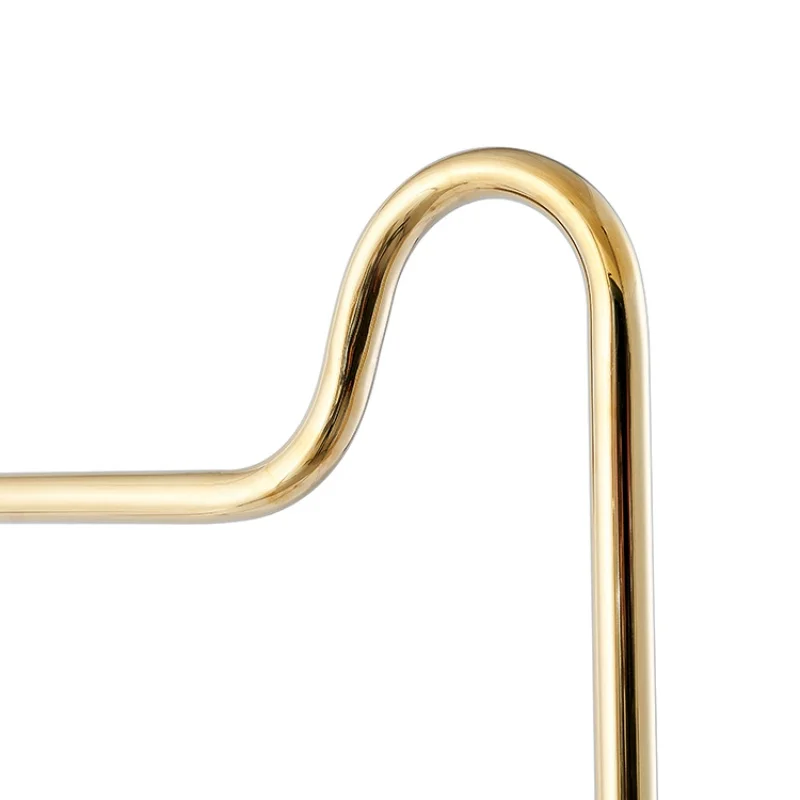 Gold Metal vestuário Display Rack, High Sense, personalizado, luxo