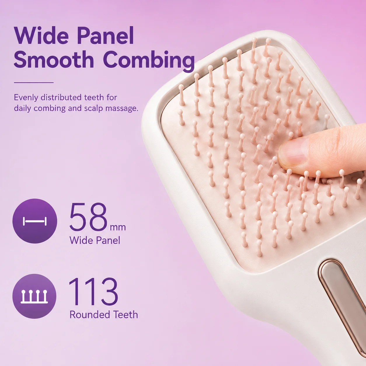 Electric Massager Brush Red Light Vibration Hair Massage Comb Air Cushion Portable Head Care Tool Relaxing Hair Care Device