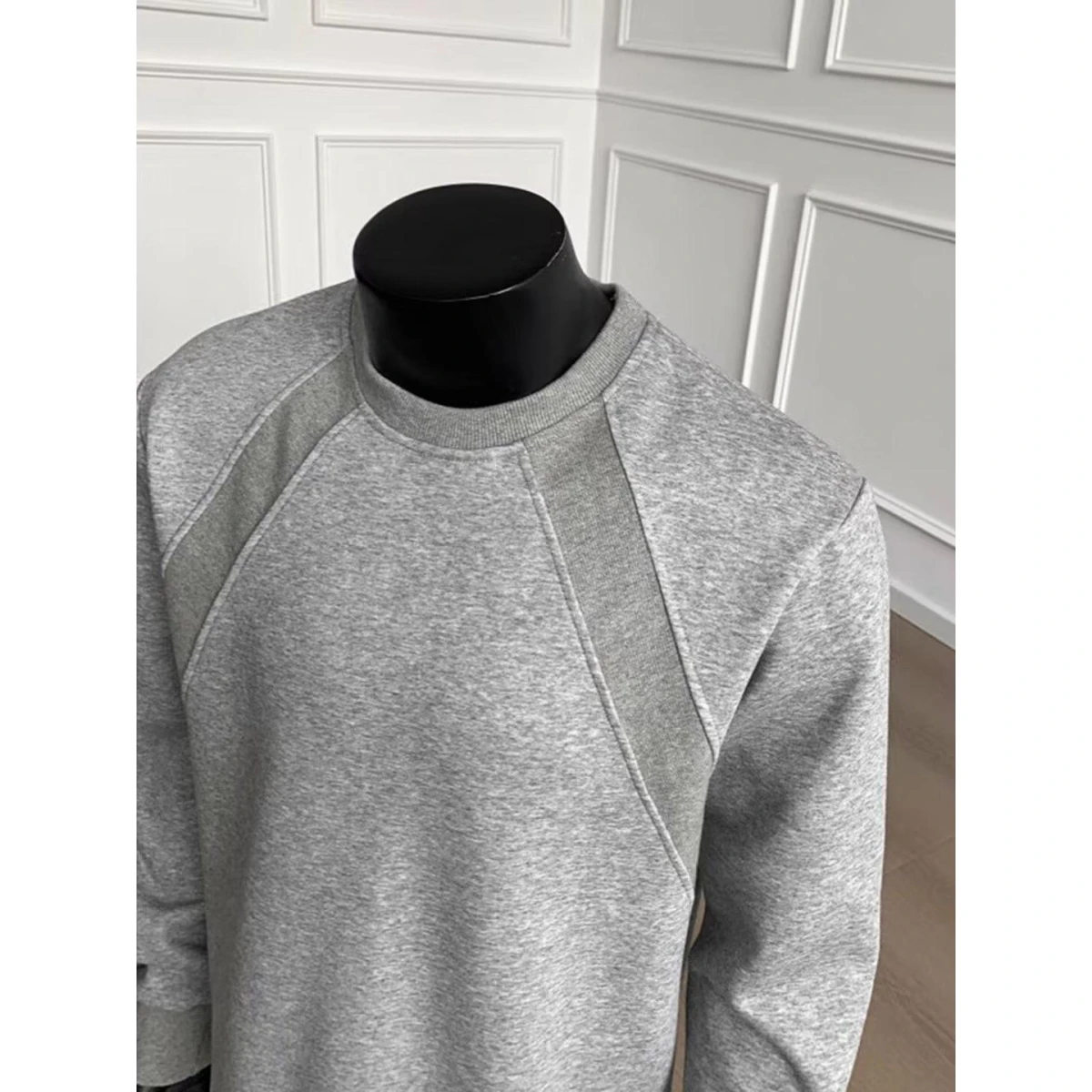 

Свободный свитшот с круглым вырезом для мужчин, зимний, с длинными рукавами, в гонконгском стиле, модный, повседневный, удобный, из полиэфирного волокна, уличная одежда