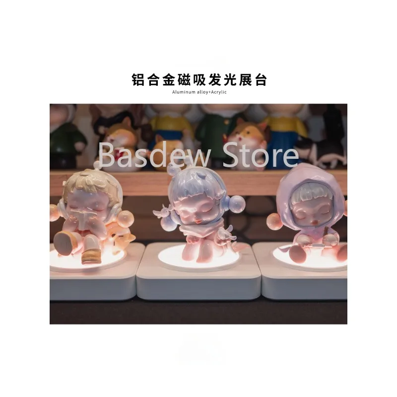 Aluminum Alloy Magnetic Luminous Display Stand Blind Box Table Rack (without Doll)