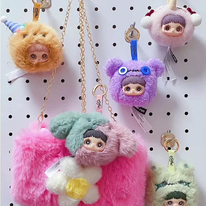 Maymei クレイジーサーカスシリーズぬいぐるみブラインドボックストレンディなおもちゃバッグペンダント漫画アニメかわいい神秘的なボックスクリエイティブデスクトップ装飾