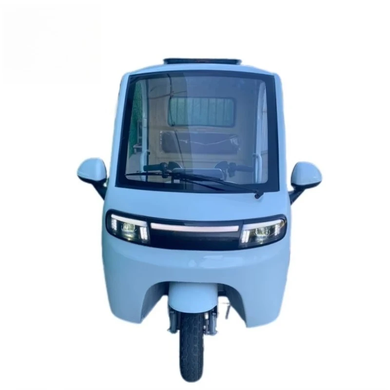 New Design Cheap Adult 800w Electric Tricycle 3 Wheeler Electric Vehicle Tricycle for 3 People Passenger with Cabin