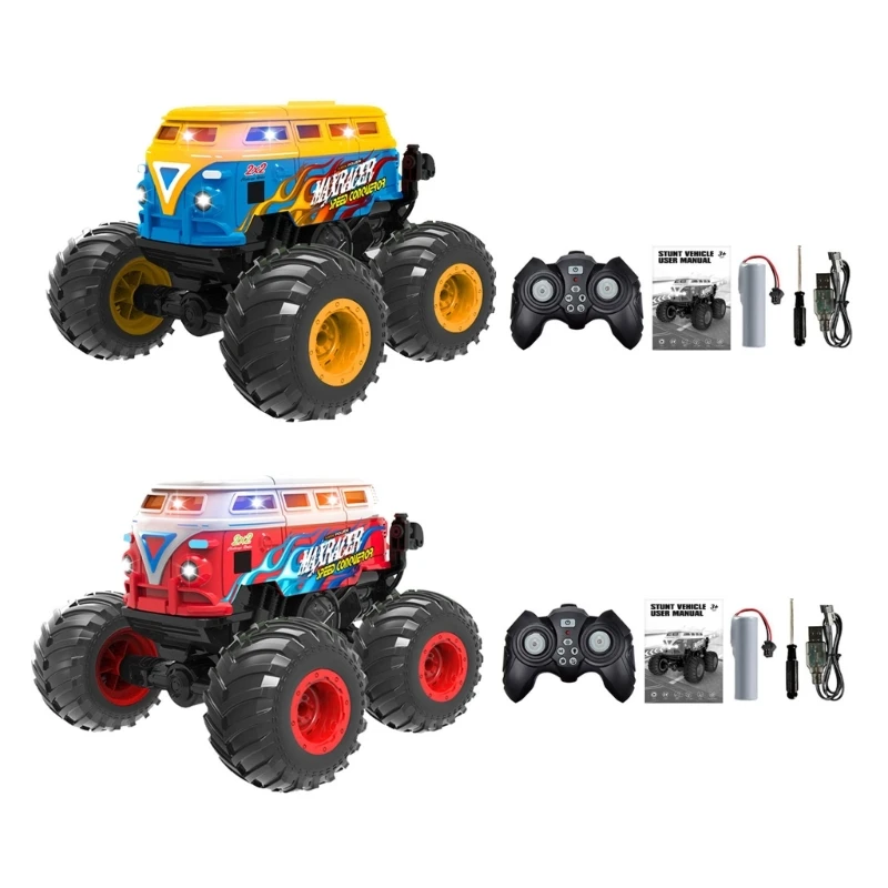 

97BE Wireless Upright Driving Car Remote Control Stunt Offroad Toy Children Presents