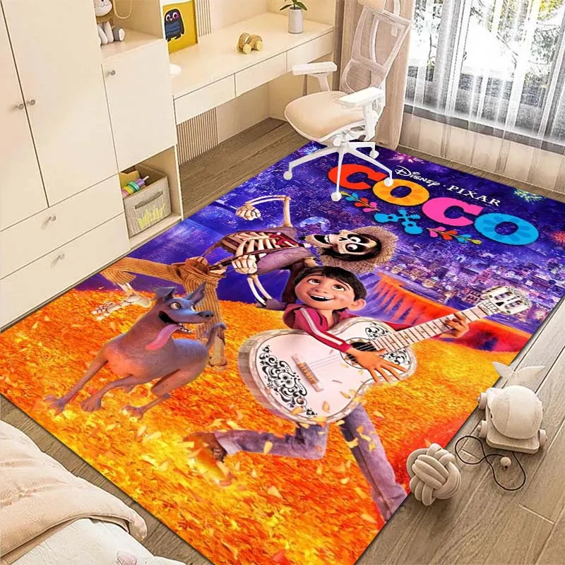 3D Printing-Coco Cartoon Disney Children's Room Carpet Bathroom Floor Mat Absorbent Non-slip Mat Home Decoration-01