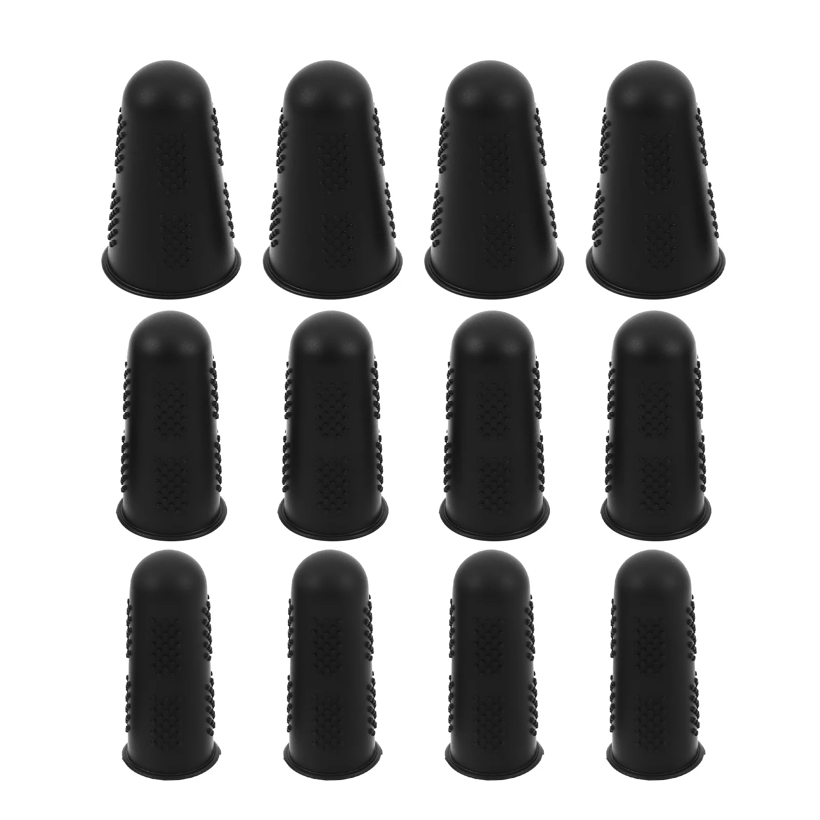 12 Stück Silikon-Fingerkappen, hitzebeständig, rutschfest, wiederverwendbar, zum Nähen, Heißkleber, Bügelpapier, Sortieren