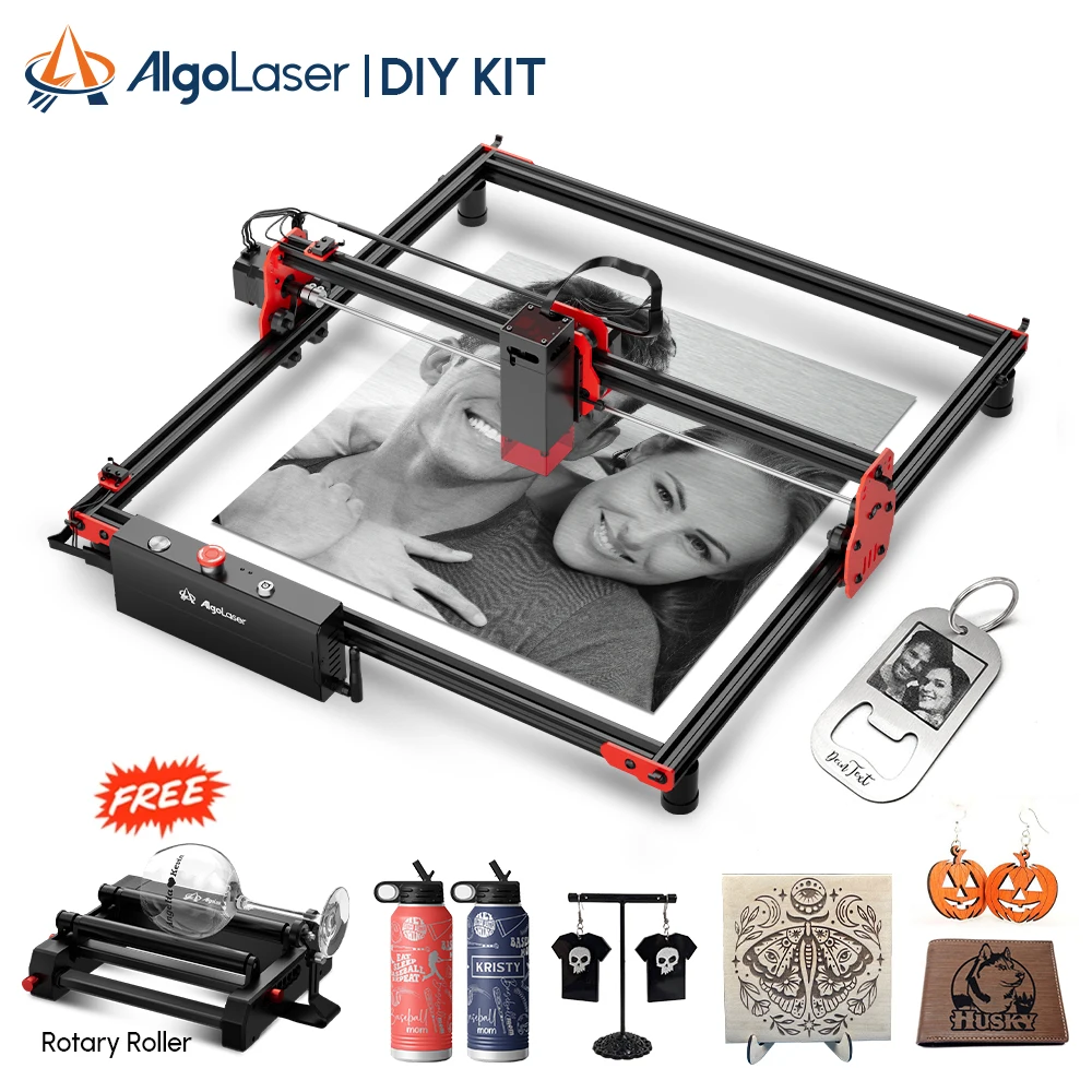 

Algolaser DIY KIT 20W Powerful Laser Engraver Cutter Tools Metal Glass Wifi/PC Wood CNC Lase Engraving Cutting Machine Printer