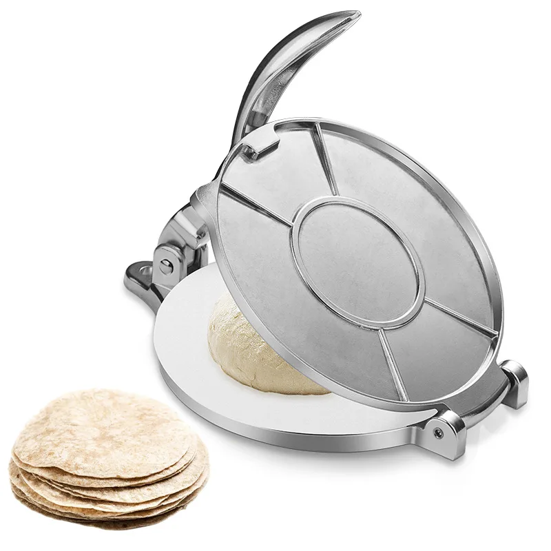 Pancake Press Tortilla Press Dough Foldable Household Indian Pancake Press Aluminum Tortilla Press for Homemade Mexican Food