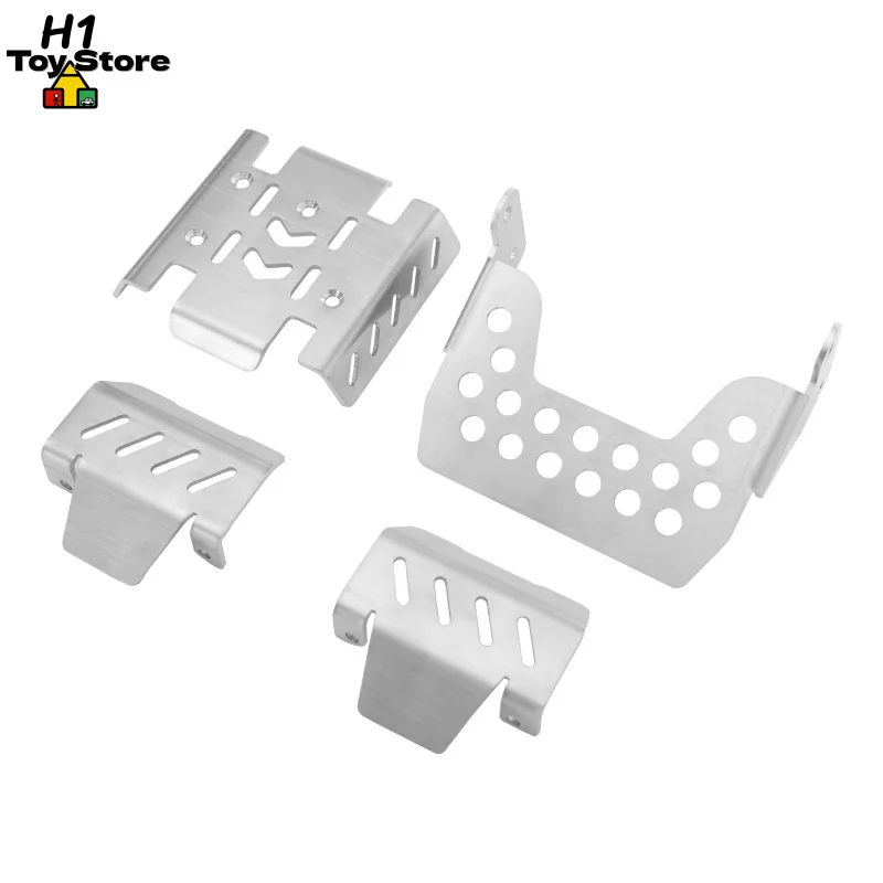 MJX Hyper H8P 1/8 Bronco Style Metal Skid Plates Full Chassis Armor Set LY199 Heavy-Duty Underbody Protection