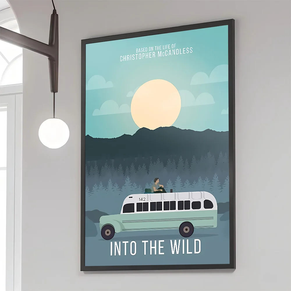 1PC Into The Wild Movie Poster Movie Sticky Posters Retro Kraft Paper Sticker DIY Room Bar Cafe Aesthetic Art Wall Painting