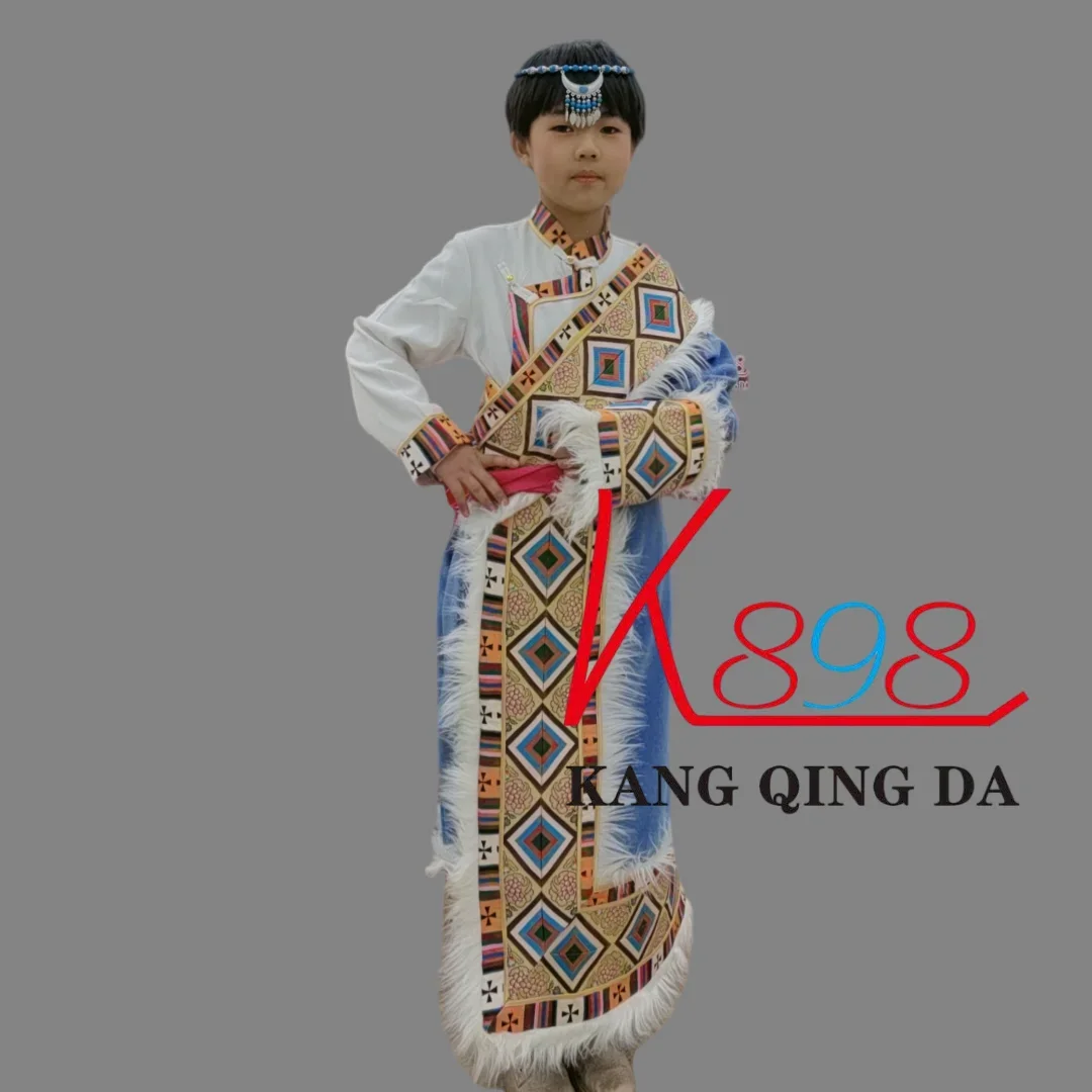 

Children's Tibetan travel photography Tibet travel photography Tibetan robe photo suit dance suit super fairy