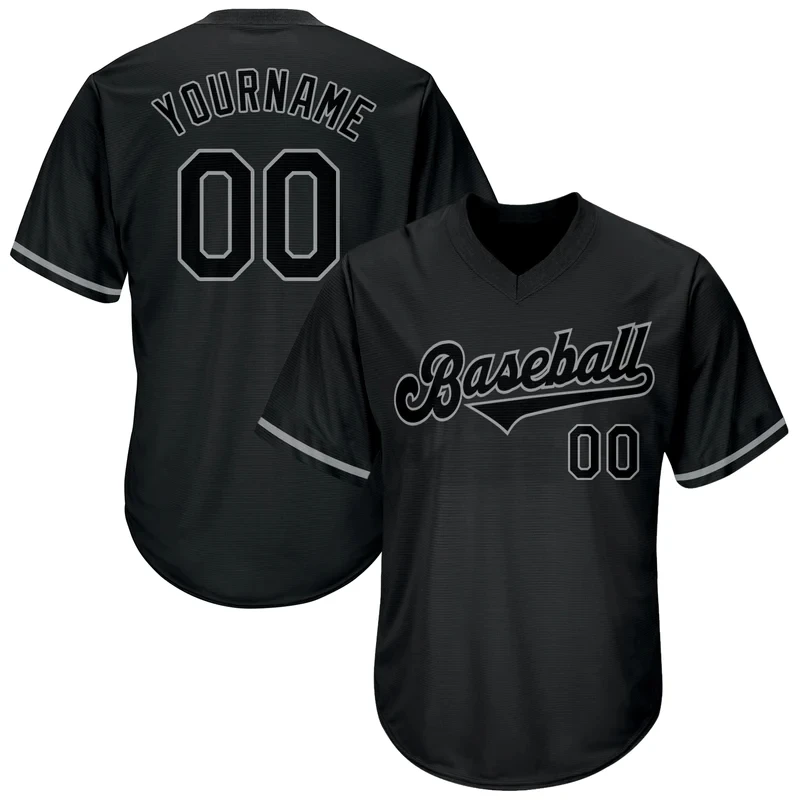 

Custom Black Authentic Baseball Jersey Men and Women Section Shirt 3D Printed Shirt Casual Team Shirts Hip Hop Unisex Tops