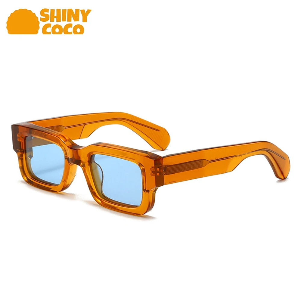 نظارات شمسية أوروبية وأمريكية بإطار مربع من العلامة التجارية الفاخرة من ShinyCoCoCo، نظارات شمسية مستقطبة ذات صفائح سميكة #1
