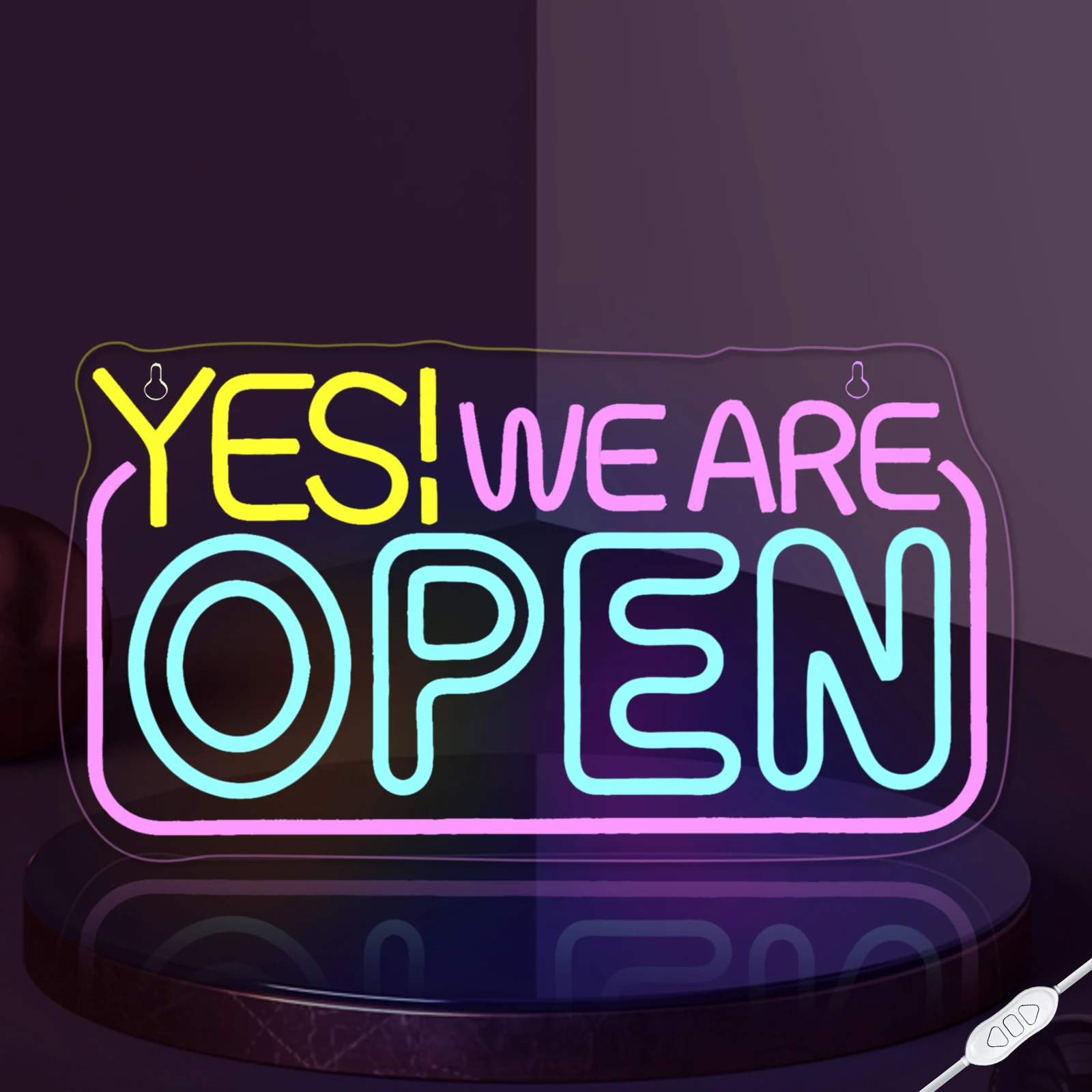 

Yes We Are Open Неоновые вывески на заказ для настенного искусства, декор в виде букв, 5/12 В, USB, бизнес-магазин, отель, ресторан, бар, декор, светильник с регулируемой яркостью