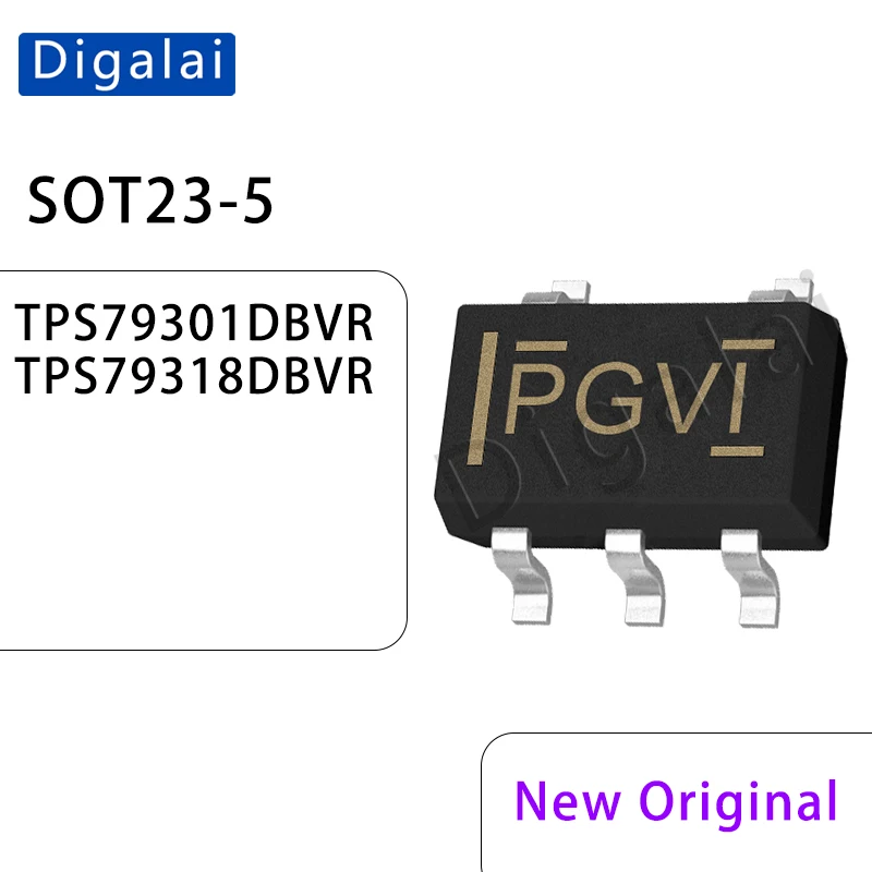 

100% New Original TPS79301DBVR TPS79318DBVR Linear Voltage Regulator LDO Chip SOT23-5 Package