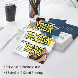 Customized Flyers A5 157gms Paper Printed Advertising Flyer Poster Double Sided