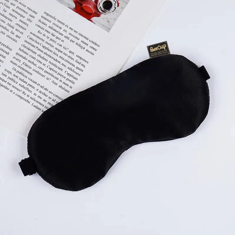 Blackout Eye Mask Sleep Children\'s Eye Mask Simulation Silk Ice Bag Breathable Adjustable Length